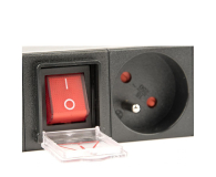 GEMBIRD Listwa zasilająca rack (PDU), 8 gniazd FR, 1U, 10A, wtyk C14 3m EG-PDU-014-FC14 - 1230921 - zdjęcie 4